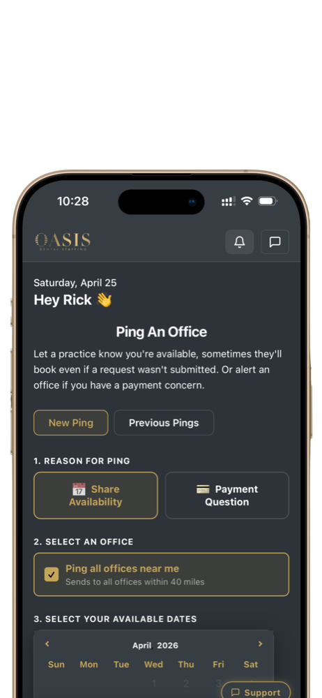 Oasis app — Ping an Office